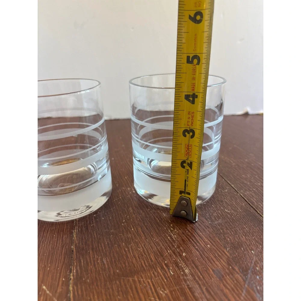 Kate Spade New‎ York Lenox Larabee Dot Striped Lowball Glasses Set of 2 Crystal